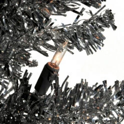 4' Pre-Lit Medium Black Tinsel Artificial Christmas Tree - Clear Lights 5 4' Pre-Lit Medium Black Tinsel Artificial Christmas Tree - Clear Lights -Christmas Decoration Store dnat tt33 304 40 2 28504.1667569284