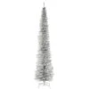 9' Silver Pencil Tinsel Artificial Christmas Tree - Unlit Lights 2 9' Silver Pencil Tinsel Artificial Christmas Tree - Unlit Lights -Christmas Decoration Store dnat tt33 700 90 16322.1667574254