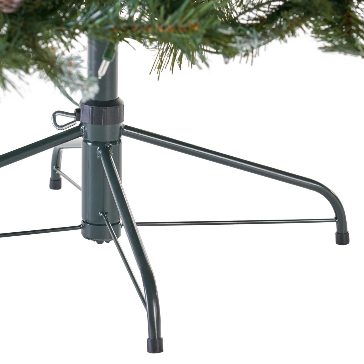 7.5' Pre-Lit Medium Mixed Spruce Artificial Christmas Tree With Frosted Branches - Clear Lights 9 7.5' Pre-Lit Medium Mixed Spruce Artificial Christmas Tree With Frosted Branches - Clear Lights - Image 7