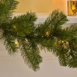 9' X 10" Pre-Lit Mixed Spruce Artificial Christmas Garland - Warm White LED Lights 10 9' X 10" Pre-Lit Mixed Spruce Artificial Christmas Garland - Warm White LED Lights -Christmas Decoration Store dnhhf 307390 3 26416.1667487237