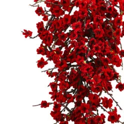 Plum Blossom Teardrop Spring Artificial Wreath, 28-Inch, Unlit -Christmas Decoration Store dnnl204883 3 25755.1688110073