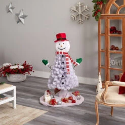 4’ Snowman Artificial Christmas Tree, Unlit -Christmas Decoration Store dnnl20t3039 2 47364.1681393345
