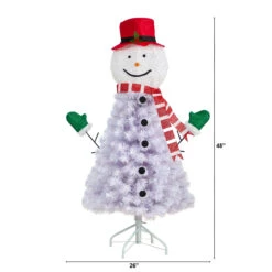 4’ Snowman Artificial Christmas Tree, Unlit -Christmas Decoration Store dnnl20t3039 4 07197.1681393346