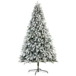 9' Pre-Lit South Carolina Spruce Flocked Artificial Christmas Tree, Clear LED Lights 8 9' Pre-Lit South Carolina Spruce Flocked Artificial Christmas Tree, Clear LED Lights -Christmas Decoration Store dnnl20t3336 3 02690.1681494693