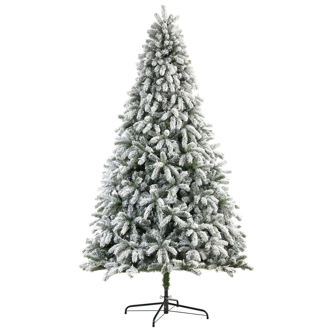 9' Pre-Lit South Carolina Spruce Flocked Artificial Christmas Tree, Clear LED Lights 5 9' Pre-Lit South Carolina Spruce Flocked Artificial Christmas Tree, Clear LED Lights - Image 3