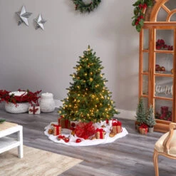 5’ Pre-Lit Flocked North Carolina Fir Artificial Christmas Tree, Warm White Lights 12 5’ Pre-Lit Flocked North Carolina Fir Artificial Christmas Tree, Warm White Lights -Christmas Decoration Store dnnl20t3337 3 60458.1680557238