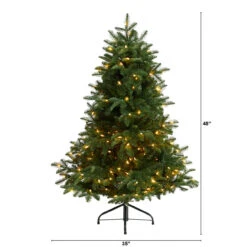 5’ Pre-Lit Flocked North Carolina Fir Artificial Christmas Tree, Warm White Lights 15 5’ Pre-Lit Flocked North Carolina Fir Artificial Christmas Tree, Warm White Lights -Christmas Decoration Store dnnl20t3337 6 33021.1680557239