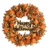 Burlap Ribbon "Happy Halloween" Artificial Wreath, 30-Inch 1 Burlap Ribbon "Happy Halloween" Artificial Wreath, 30-Inch -Christmas Decoration Store dnnl20w1194 1 12262.1679955045