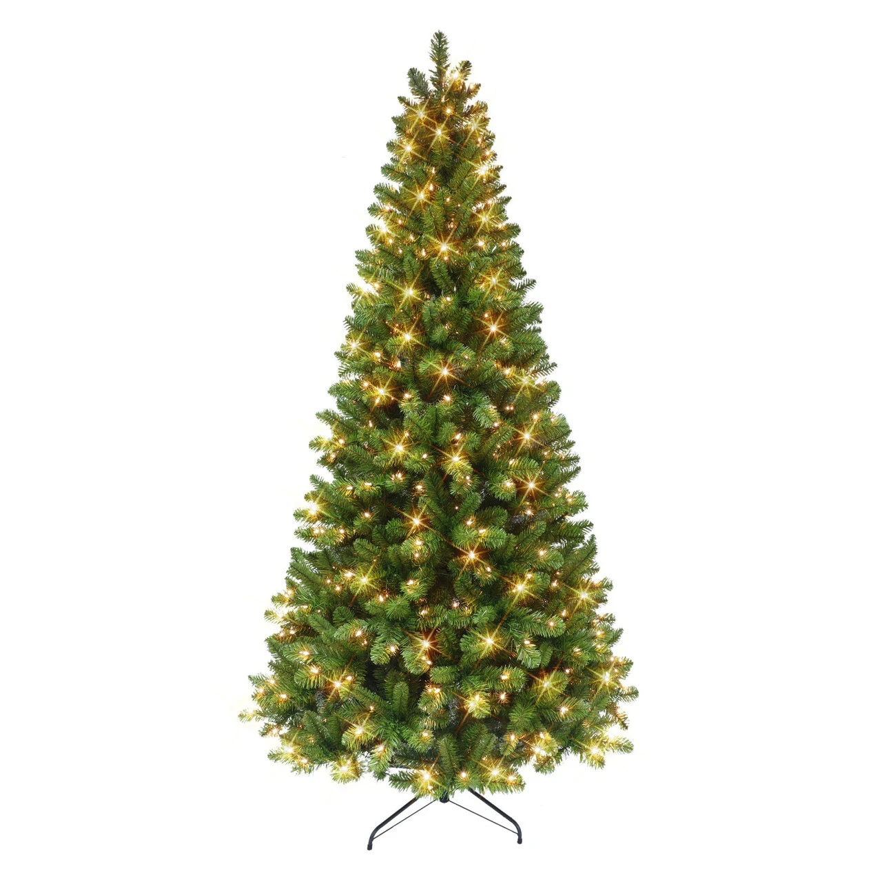 7.5' Pre-lit Virginia Pine Artificial Christmas Tree, Clear Lights 3 7.5' Pre-lit Virginia Pine Artificial Christmas Tree, Clear Lights