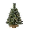 2' Pre-Lit Potted Table Top Artificial Christmas Tree In Tan Sac, 35 Warm White Lights -Christmas Decoration Store dpul 1825 st20lw035 bo 1 92661.1667544738