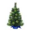 2' Pre-LitTable Top Artificial Christmas Tree In Blue Sac, Warm White Lights -Christmas Decoration Store dpul 1861 st20lw035 bo 1 92853.1667544795