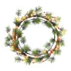 Pre-Lit Glittery Pine LED Lighted Artificial Christmas Wreath, 24-Inch, Warm Lights 1 Pre-Lit Glittery Pine LED Lighted Artificial Christmas Wreath, 24-Inch, Warm Lights -Christmas Decoration Store dpul 2570 w24lw80 tw 1 91689.1688443495