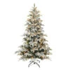 7.5' Pre-lit Flocked Aspen Green Fir Artificial Christmas Tree, Color Select LED Lights 2 7.5' Pre-lit Flocked Aspen Green Fir Artificial Christmas Tree, Color Select LED Lights -Christmas Decoration Store dpul apgf 75ld6 1 64017.1688168072