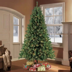 6.5’ Northern Fir Artificial Christmas Tree With Stand, Unlit -Christmas Decoration Store dpul nfg 65 2 21023.1668756783