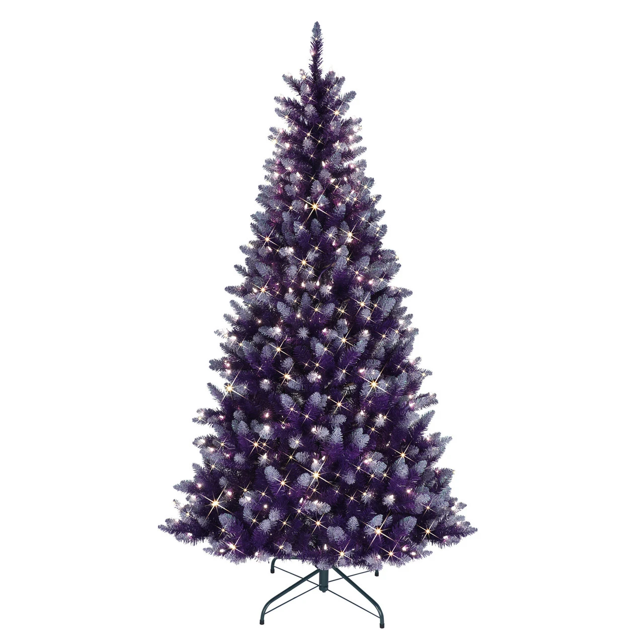 6.5 Pre-Lit Fashion Purple Artificial Christmas Tree With Clear Incandescent Lights 3 6.5 Pre-Lit Fashion Purple Artificial Christmas Tree With Clear Incandescent Lights