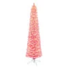 7.5' Pre-lit Flocked Fashion Pink Pencil Artificial Christmas Tree, Clear Lights 2 7.5' Pre-lit Flocked Fashion Pink Pencil Artificial Christmas Tree, Clear Lights -Christmas Decoration Store dpul tpf9612 75c3 pk 1 24732.1688154562