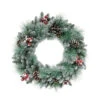 Glitter Needle Mixed Artificial Christmas Wreath, 24-Inch, Unlit 1 Glitter Needle Mixed Artificial Christmas Wreath, 24-Inch, Unlit -Christmas Decoration Store dpul w9592 24 1 81965.1668756797
