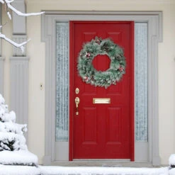 Glitter Needle Mixed Artificial Christmas Wreath, 24-Inch, Unlit 5 Glitter Needle Mixed Artificial Christmas Wreath, 24-Inch, Unlit -Christmas Decoration Store dpul w9592 24 2 71636.1668756798