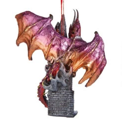 4.5" Holiday Gothic Dragon Ornament 8 4.5" Holiday Gothic Dragon Ornament -Christmas Decoration Store dragon 3 77019.1667614418