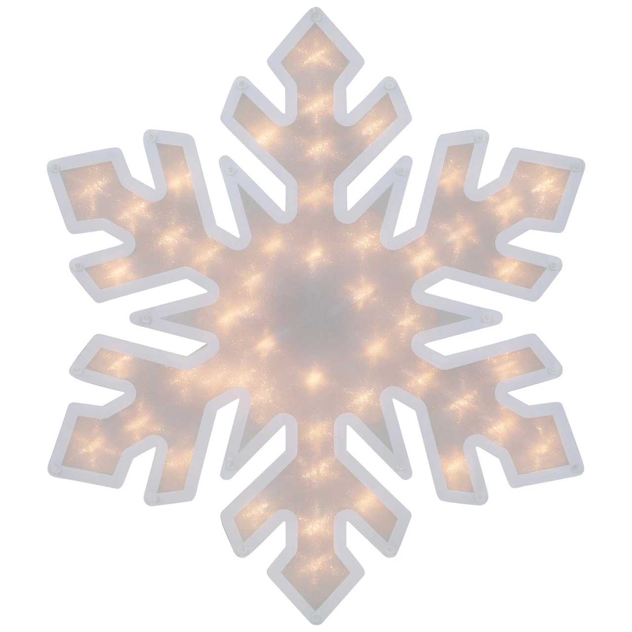 20" Lighted Snowflake Christmas Window Silhouette Decoration 4 20" Lighted Snowflake Christmas Window Silhouette Decoration - Image 2