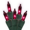 100-Count Purple Mini Christmas Light Set, 50.5 Ft Green Wire 2 100-Count Purple Mini Christmas Light Set, 50.5 Ft Green Wire -Christmas Decoration Store dstar 37 346 00 01692.1667511264