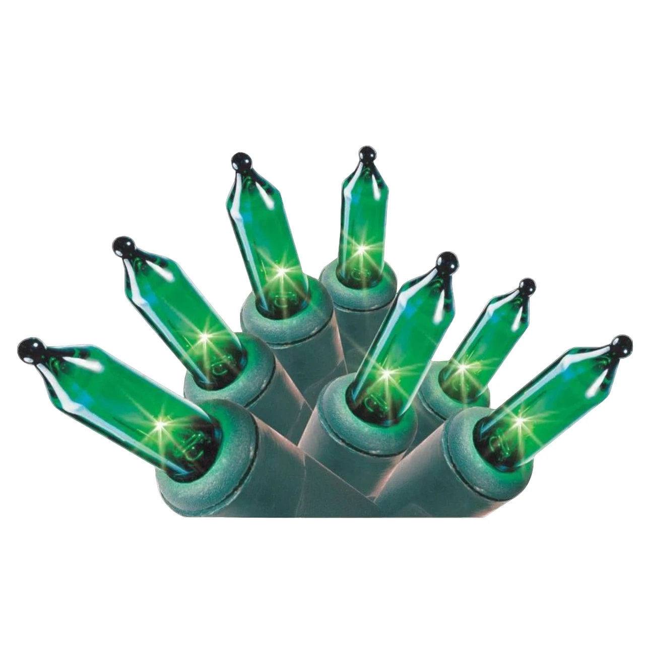 100-Count Teal Green Mini Christmas Light Set, 34.1 Ft Green Wire 3 100-Count Teal Green Mini Christmas Light Set, 34.1 Ft Green Wire