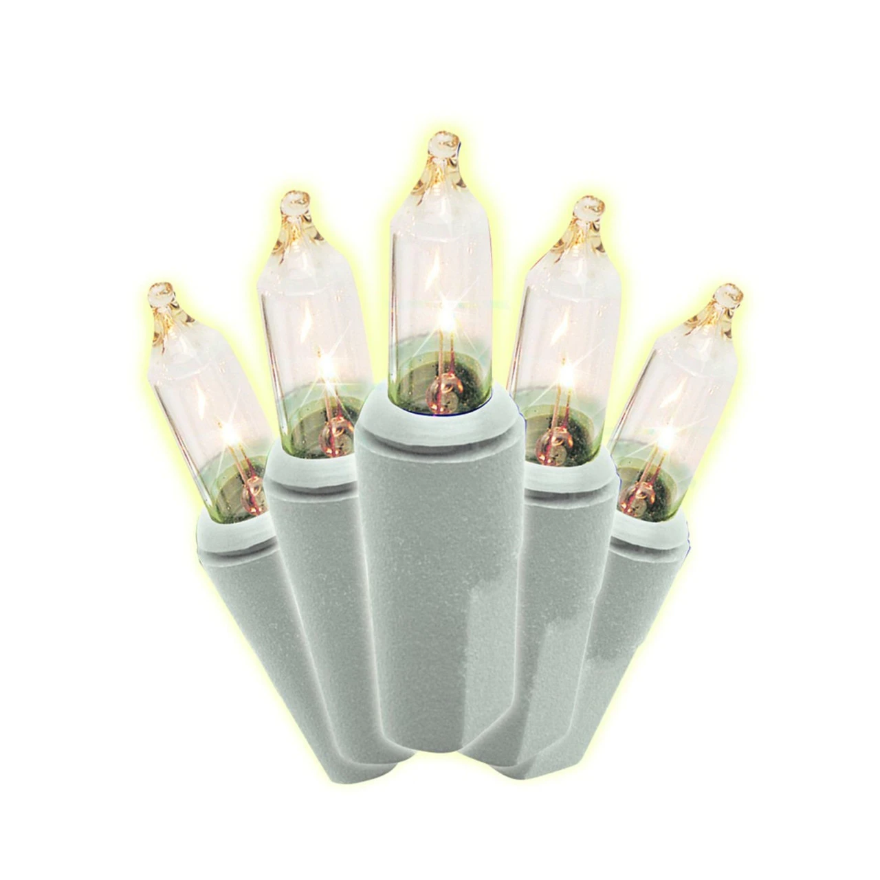 Set Of 2 Clear Mini Christmas Lights, 33 Ft White Wire 3 Set Of 2 Clear Mini Christmas Lights, 33 Ft White Wire