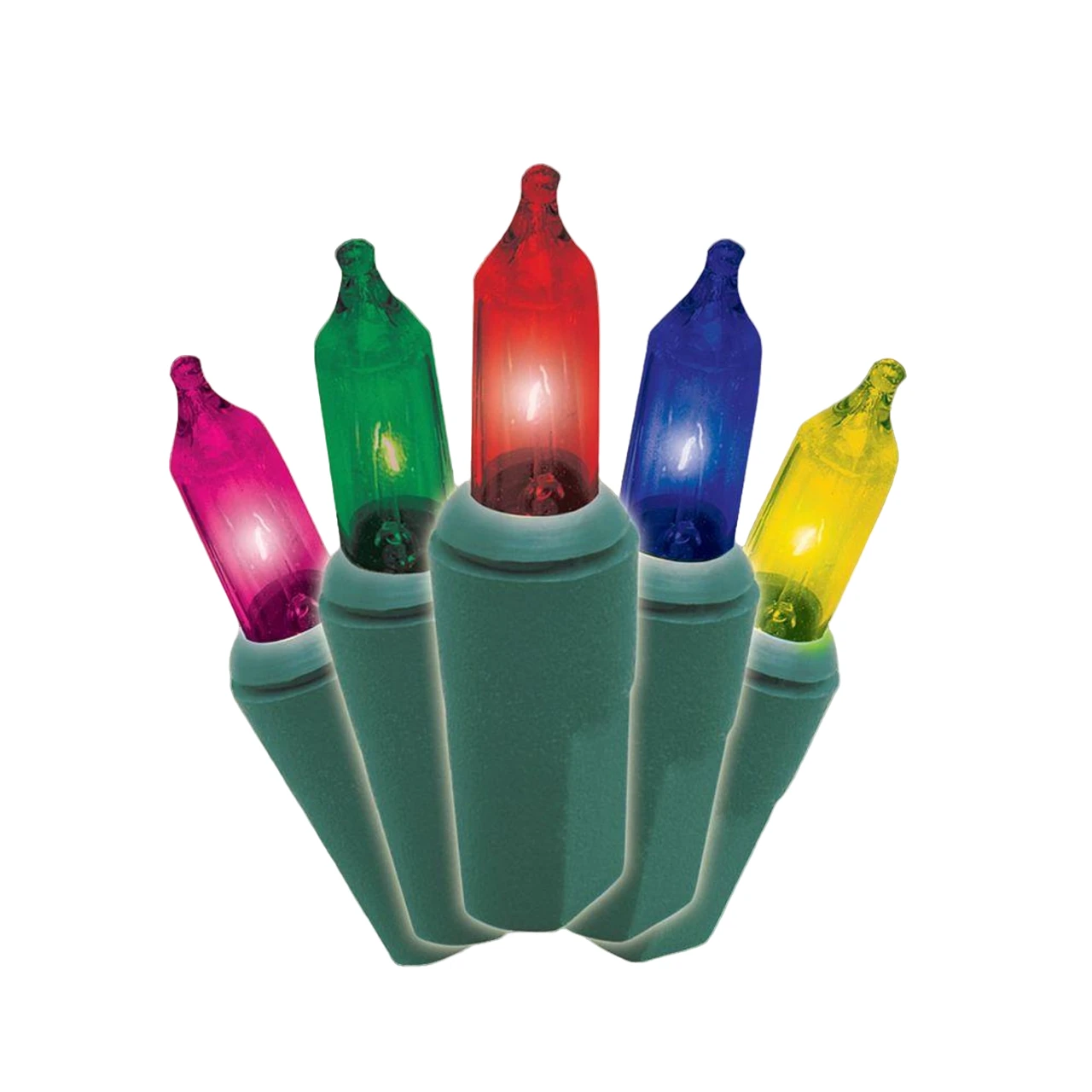 Pack Of 2 Multi-Color Mini Christmas Light Set , 21ft Green Wire 3 Pack Of 2 Multi-Color Mini Christmas Light Set , 21ft Green Wire