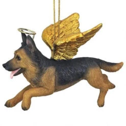 4" Flying German Shepherd Hand Painted Holiday Ornament -Christmas Decoration Store dtosc20jh170718 3 93248.1667615106