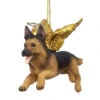 4" Flying German Shepherd Hand Painted Holiday Ornament 2 4" Flying German Shepherd Hand Painted Holiday Ornament -Christmas Decoration Store dtosc20jh170718 44679.1667615105