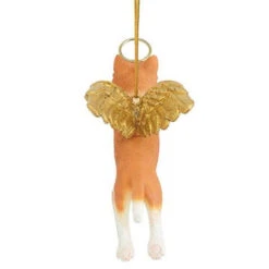4" Flying Orange Cat Hand Painted Holiday Ornament -Christmas Decoration Store dtosc20jh170738 4 17279.1667615225
