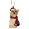 3.5" Sitting Yorkie Dog Hand Painted Holiday Ornament -Christmas Decoration Store dtosc jh576319 1 22406.1667614810