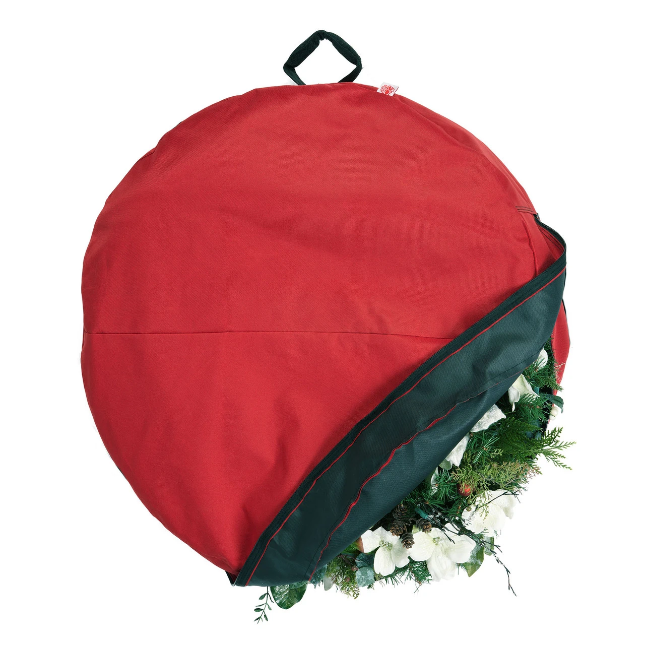 30" Red Unique Christmas Wreath Storage Bag With Direct Suspend 3 30" Red Unique Christmas Wreath Storage Bag With Direct Suspend