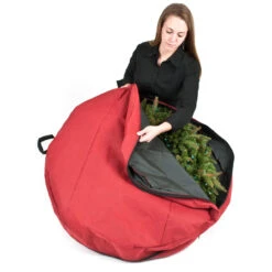 30" Red Unique Christmas Wreath Storage Bag With Direct Suspend 17 30" Red Unique Christmas Wreath Storage Bag With Direct Suspend -Christmas Decoration Store dvlc sb 10154 rs 8 16647.1686180049