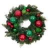 Pre-Lit Red And Green Artificial Christmas Cheer Wreath, 24-Inch, Clear LED Lights 2 Pre-Lit Red And Green Artificial Christmas Cheer Wreath, 24-Inch, Clear LED Lights -Christmas Decoration Store dvlc20v 20707 lt 1 29438.1667385750
