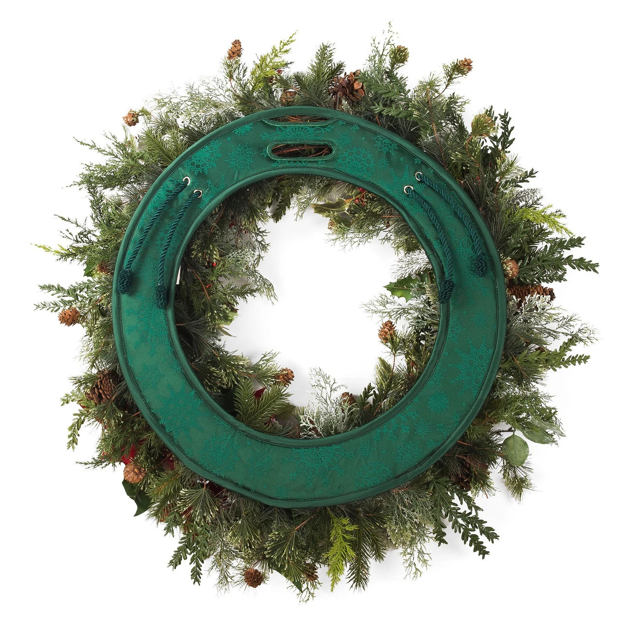 20" Basil Green Christmas Deluxe Door Saver Protective Wreath Pad 3 20" Basil Green Christmas Deluxe Door Saver Protective Wreath Pad