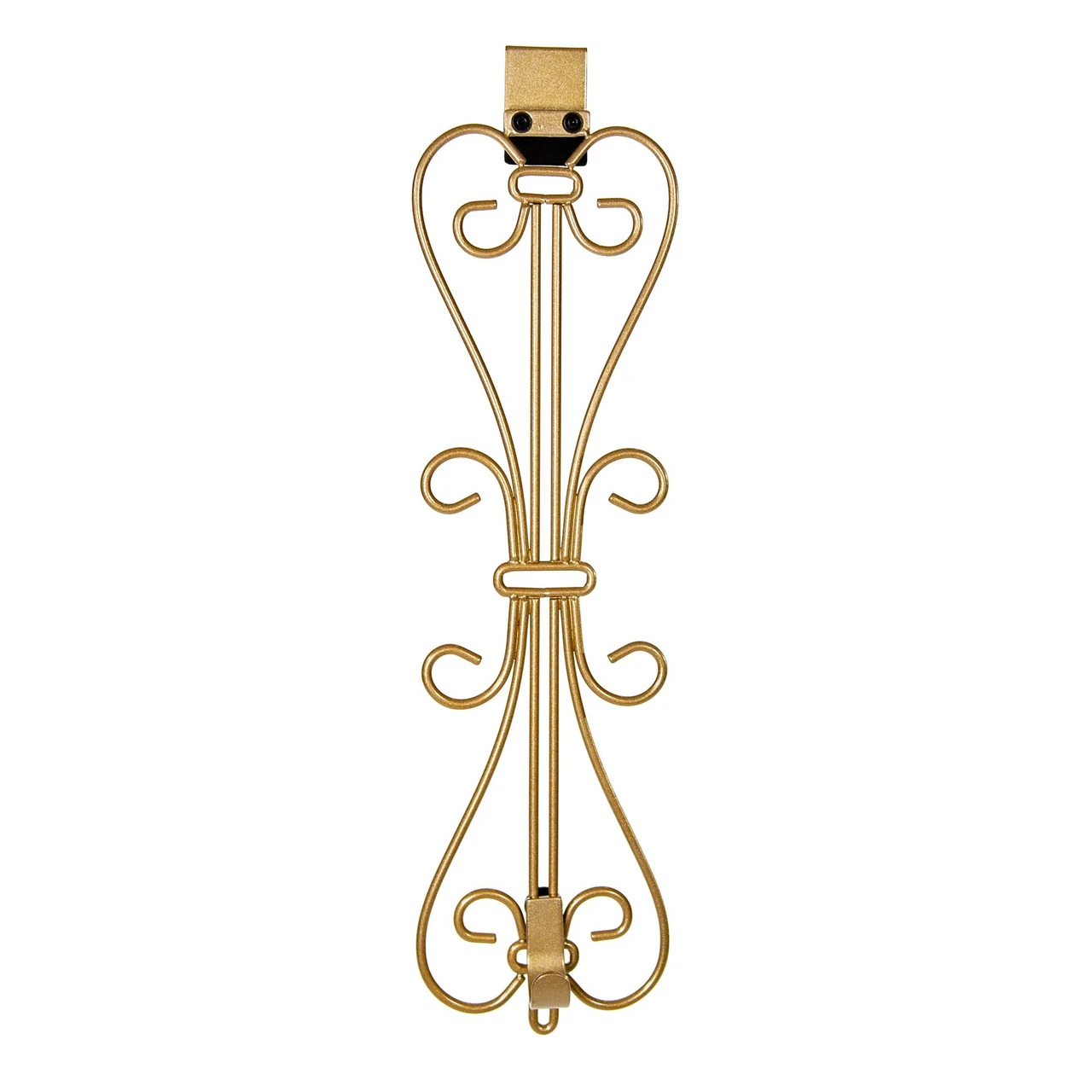 19.5" Gold Decorative Adjustable Wreath Hanger 5 19.5" Gold Decorative Adjustable Wreath Hanger - Image 3