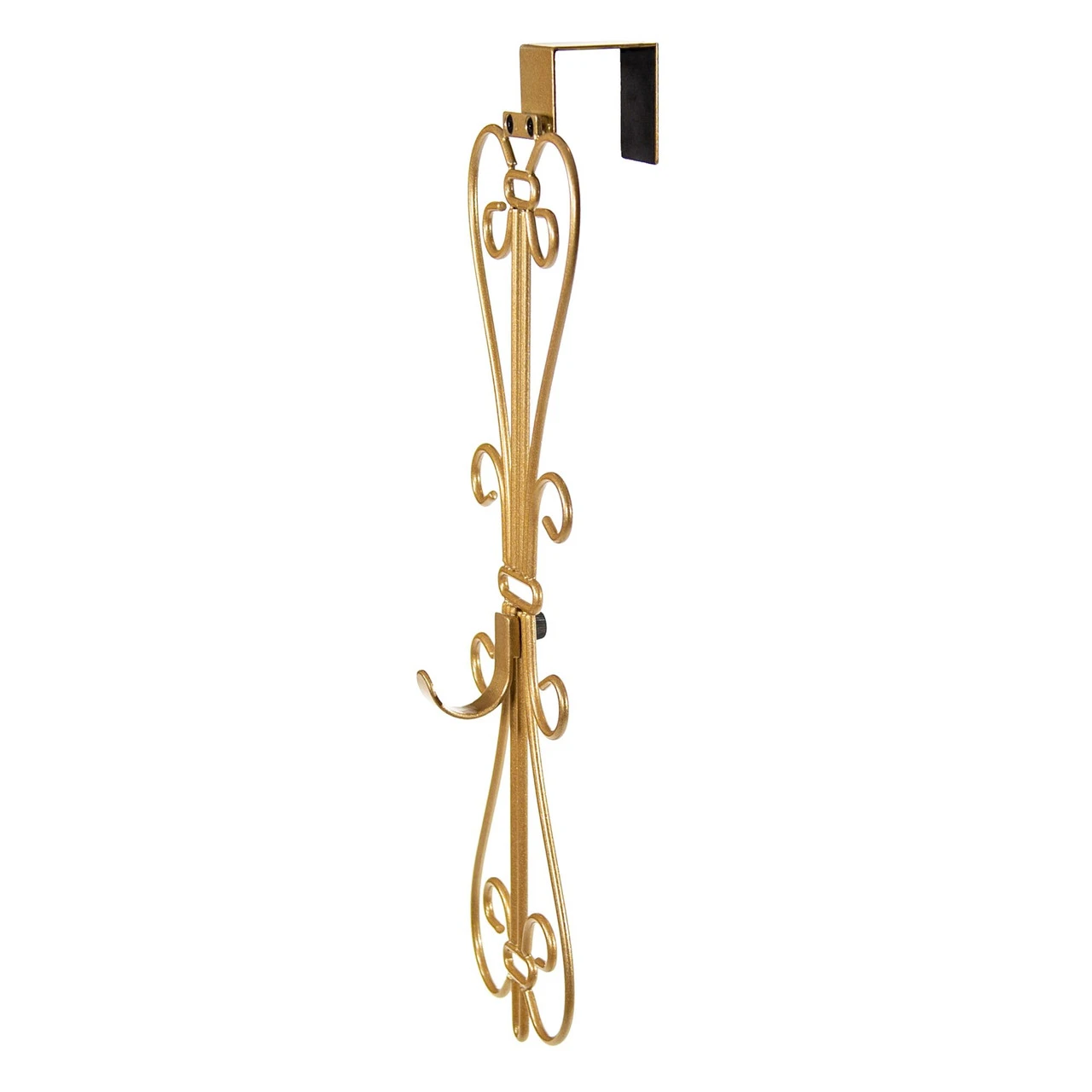 19.5" Gold Decorative Adjustable Wreath Hanger 6 19.5" Gold Decorative Adjustable Wreath Hanger - Image 4