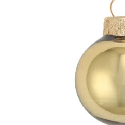 40ct Shiny Antique Gold Glass Ball Christmas Ornaments 1.25" (30mm) -Christmas Decoration Store dwhi202751020b 44636.1667684820
