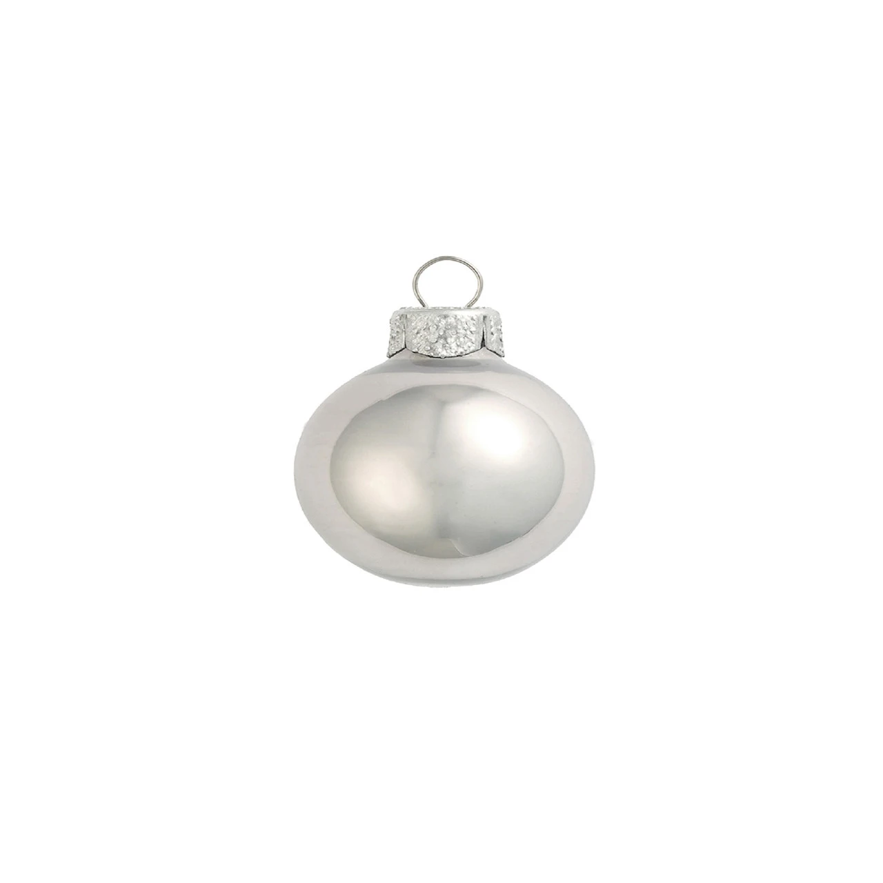 28ct Mercury Silver Pearl Glass Christmas Ball Ornaments 2" (50mm) 3 28ct Mercury Silver Pearl Glass Christmas Ball Ornaments 2" (50mm)