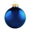 28ct Midnight Blue Matte Glass Christmas Ball Ornaments 2" (50mm)