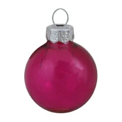 40ct Clear Lipstick Glass Christmas Ornaments 1.5" (38mm)