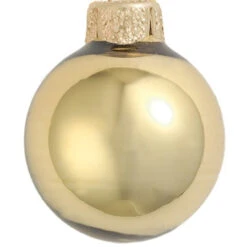 4ct Shiny Antique Gold Glass Ball Christmas Ornaments 4.75" (120mm) 6 4ct Shiny Antique Gold Glass Ball Christmas Ornaments 4.75" (120mm) -Christmas Decoration Store dwhi 27516 02 57533.1667684607