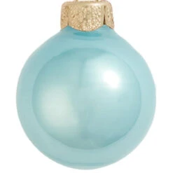 8ct Baby Blue Pearl Glass Christmas Ball Ornaments 3.25" (80mm) 6 8ct Baby Blue Pearl Glass Christmas Ball Ornaments 3.25" (80mm) -Christmas Decoration Store dwhi 27554 02 01741.1667656032