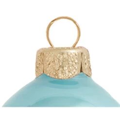 6ct Pearl Baby Blue Glass Ball Christmas Ornaments 4" (100mm) -Christmas Decoration Store dwhi 27555 03 24581.1667684648