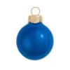 40ct Cobalt Blue Pearl Glass Christmas Ball Ornaments 1.5" (40mm)