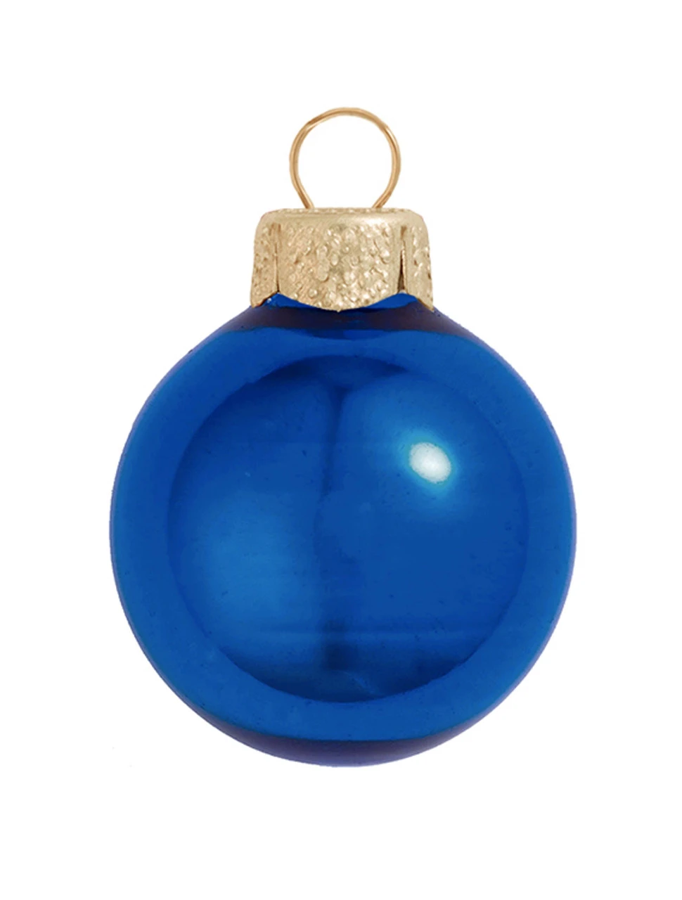 Shiny Cobalt Blue Glass Ball Christmas Ornament 7" (180mm) 3 Shiny Cobalt Blue Glass Ball Christmas Ornament 7" (180mm)