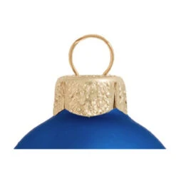 28ct Delft Blue Matte Glass Ball Christmas Ornaments 2" (50mm) -Christmas Decoration Store dwhi 27612 03 29979.1667684720