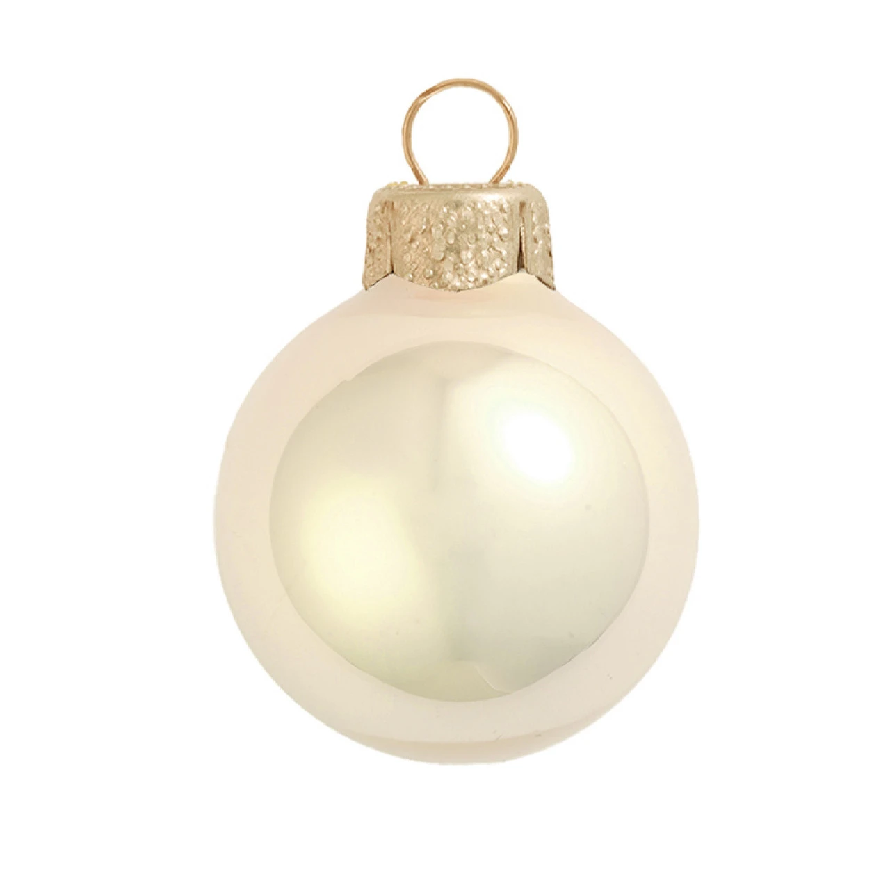 Pearl Champagne Glass Ball Christmas Ornament 7" (180mm) 3 Pearl Champagne Glass Ball Christmas Ornament 7" (180mm)