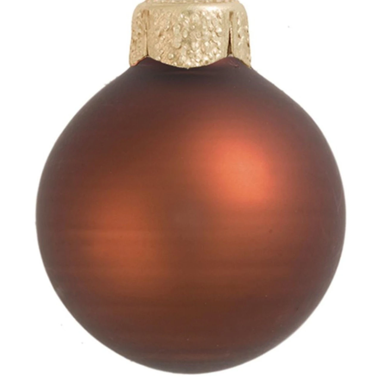 28ct Chocolate Brown Glass Matte Finish Christmas Ball Ornaments 2" (50mm) 4 28ct Chocolate Brown Glass Matte Finish Christmas Ball Ornaments 2" (50mm) - Image 2